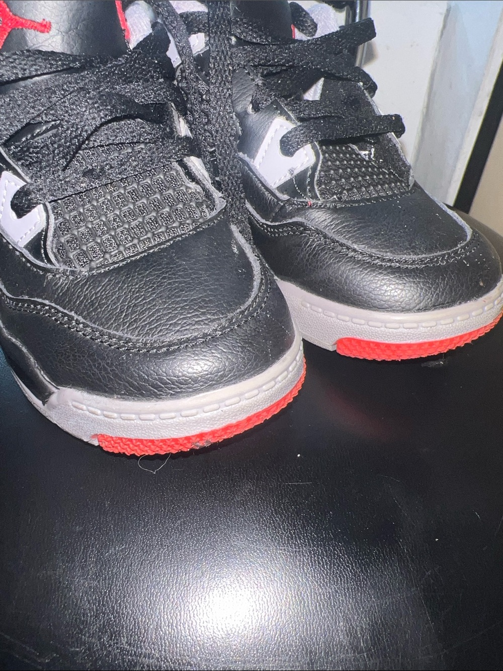 Jordan Kids Black and Red Retro-Style Sneakers - Picture 5 of 5